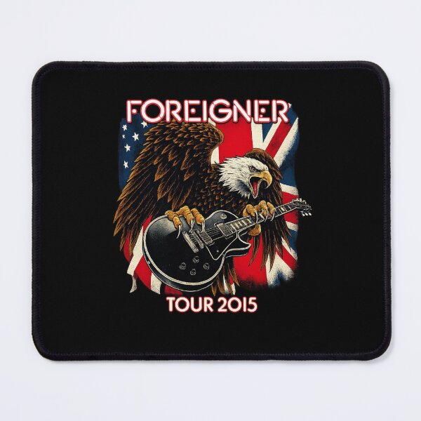 Item preview, Foreigner Tour 2015 – Eagle with Guitar & Flags designed and sold by ketttitisandnon.