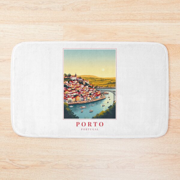 Item preview, Porto Portugal Illustration – Ribeira Streets, Dom Luís I Bridge & Riverfront Cityscape designed and sold by MapMyMiles.