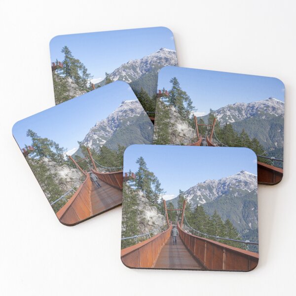 Item preview, Serles mountain with suspension bridge on the Sunnenseit'n-Weg hiking trail designed and sold by Torsten  Krüger.