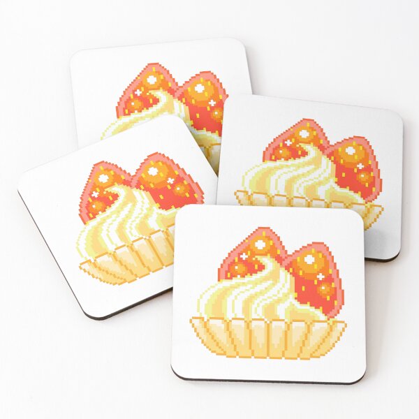 Item preview, Cute strawberry shortcake pixel designed and sold by croissantback.