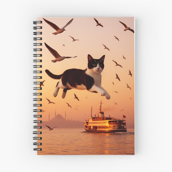 Item preview, Flying Cat Over Istanbul Sunset designed and sold by Pacika.