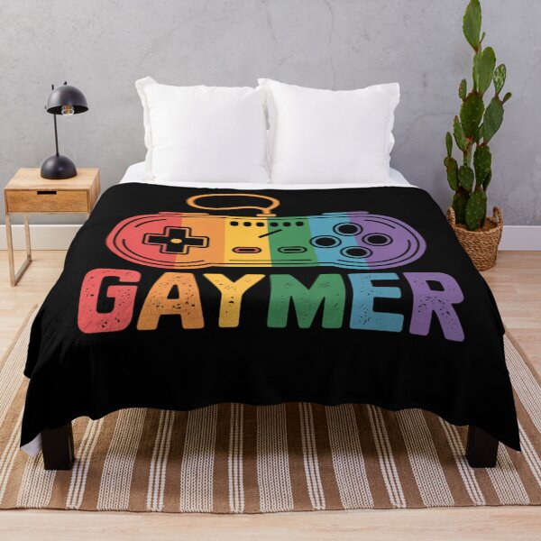 Item preview, Gaymer - LGBT Pride Gay Gamer Rainbow Flag Gift designed and sold by Formatage.