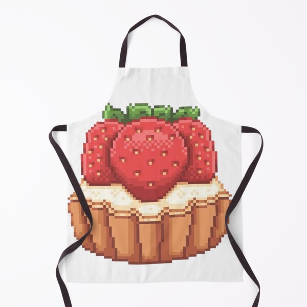 Item preview, Cute strawberry pixel tartlet designed and sold by croissantback.