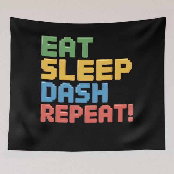 Item preview, Geometry Video Gamer Lover Eat Sleep Dash Repeat! designed and sold by Formatage.