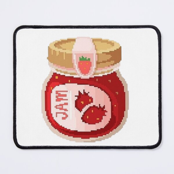 Item preview, Cute strawberry jam pixel designed and sold by croissantback.