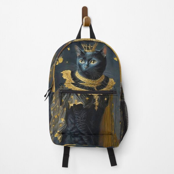Item preview, Vintage Style Black Royal Cat In Crown designed and sold by LanaGustavsson.