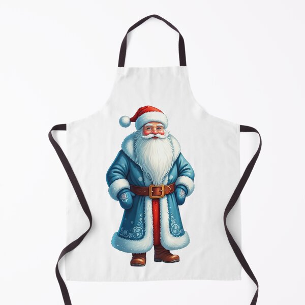 Item preview, Elegant Blue Santa Claus Winter Illustration with Snowflakes & Red Accents | Festive Christmas Art designed and sold by PixelVibe782.