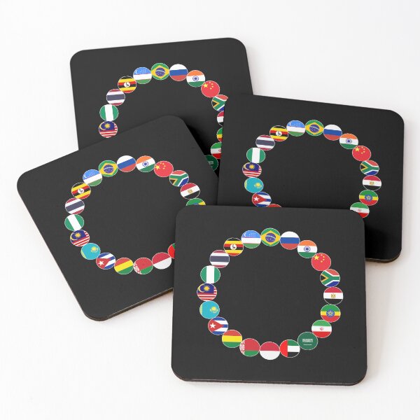 Item preview, BRICS Plus Circles with Country Flags designed and sold by venomousvector.