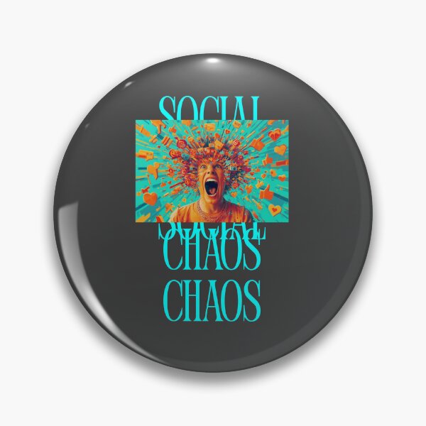 Item preview, Social Media Overload – Notification Chaos Tee designed and sold by EcoArtTees.