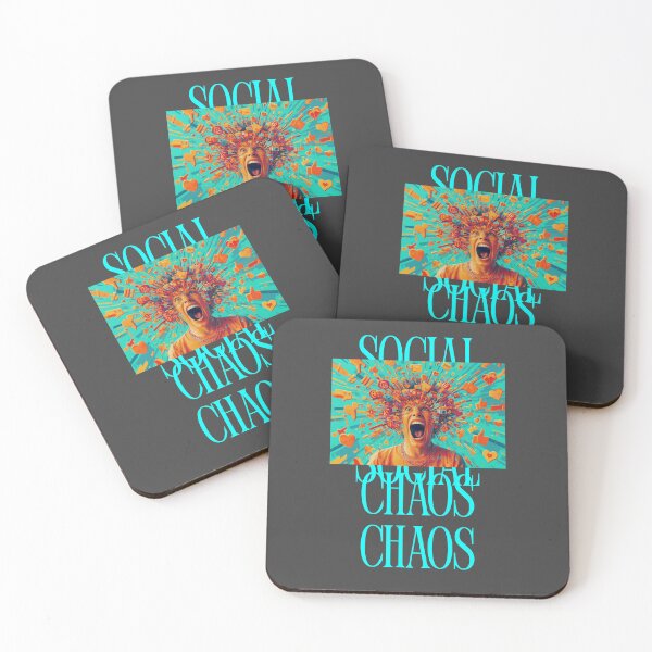 Item preview, Social Media Overload – Notification Chaos Tee designed and sold by EcoArtTees.