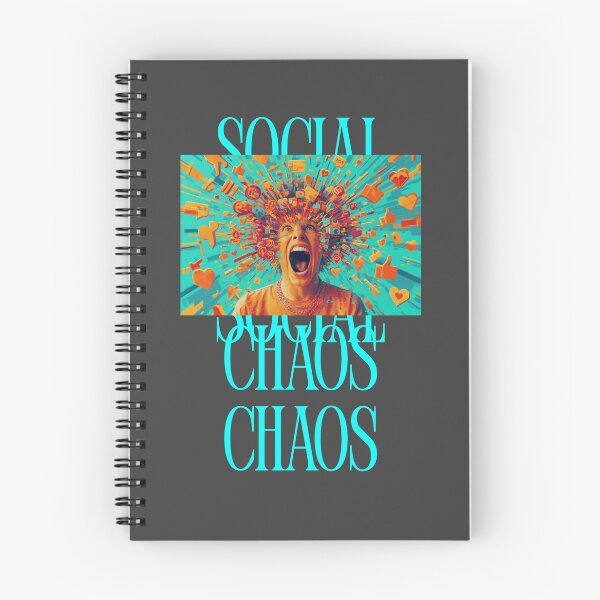 Item preview, Social Media Overload – Notification Chaos Tee designed and sold by EcoArtTees.
