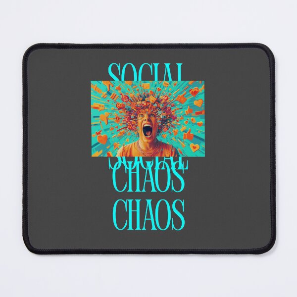 Item preview, Social Media Overload – Notification Chaos Tee designed and sold by EcoArtTees.