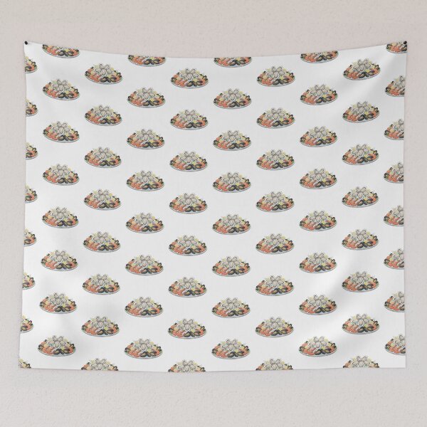 Item preview, Watercolor Seafood Platter with Oysters, Shrimp and Mussels designed and sold by ArtQueen777.