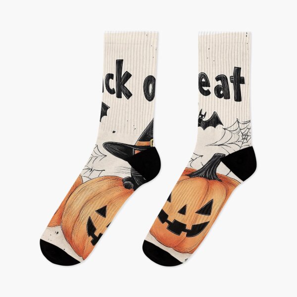 Item preview, Halloween celebration with a black cat on smiling pumpkins in a festive setting designed and sold by Jerhus.