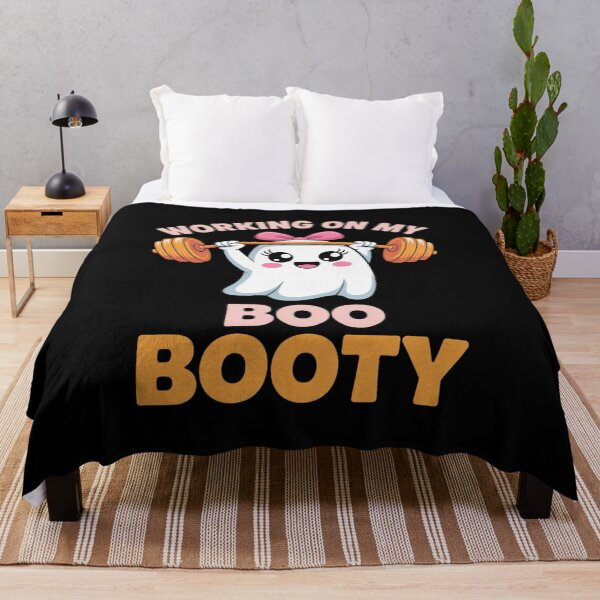 Item preview, Working On My Booty Boo-Ty Ghost Boo Gym Lover Halloween  designed and sold by HuValverdeArt.