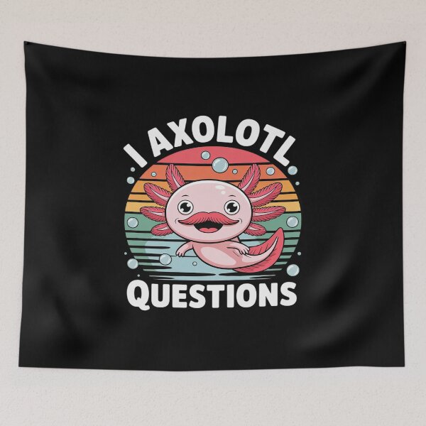 Item preview, Cute Axolotl Plush I Axolotl Questions Kids  designed and sold by KonstanKoraner.