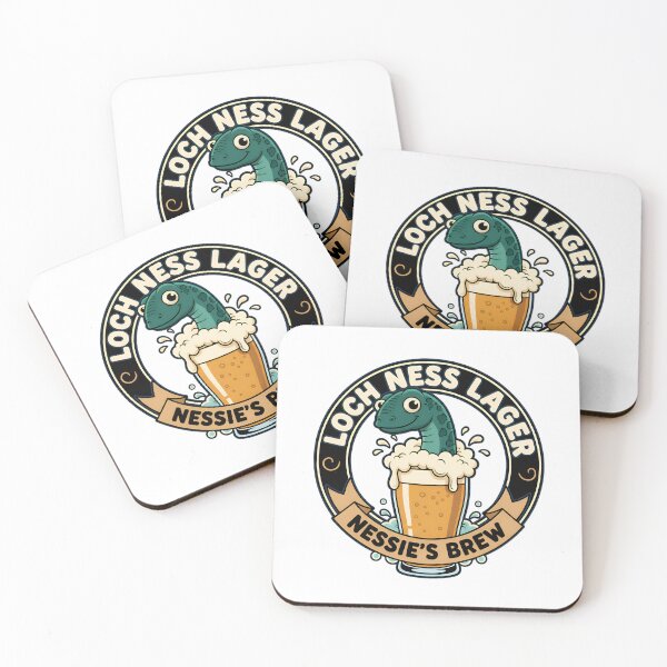Item preview, Loch Ness Lager – Funny Nessie Beer designed and sold by Imaginationbeyond.