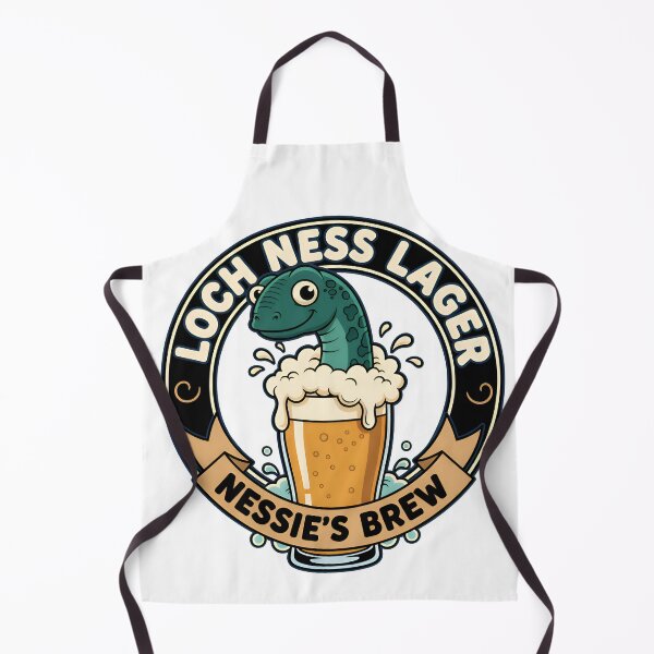 Item preview, Loch Ness Lager – Funny Nessie Beer designed and sold by Imaginationbeyond.