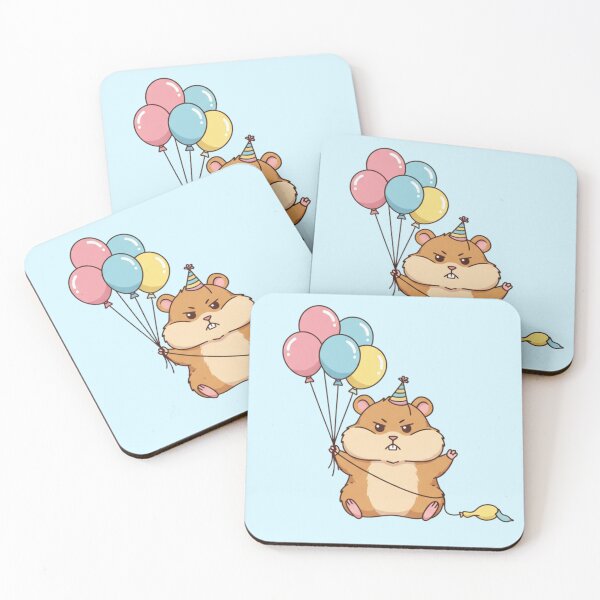 Item preview, Balloon Hamster Party Cartoon designed and sold by 0606PM.