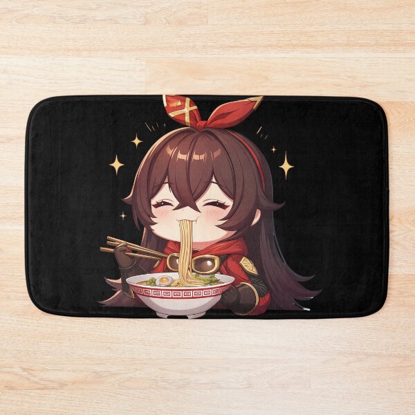 Item preview, Game Adorable Amber Ramen Moment Genshin Impact Anime Girl Chibi Kawaii Style designed and sold by Raslbazola.