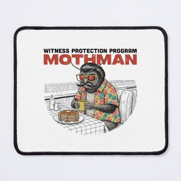 Item preview, Mothman Shirt, Funny Cryptid T-Shirt, Witness Protection Program Graphic Tee, Urban Legend Gift designed and sold by Skull in Wool .