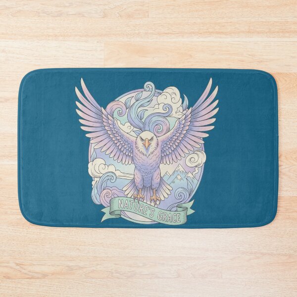 Item preview, "Nature's Grace Eagle Illustration: Majestic Retro Style Mountain & Sky Design" designed and sold by thechoice1.
