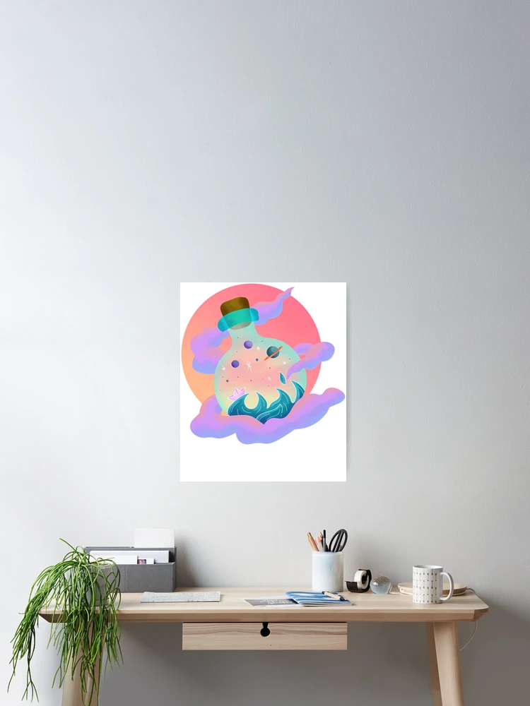 Thumbnail 2 of 3, Poster, Neon Magic Potion designed and sold by RimothyCollins.