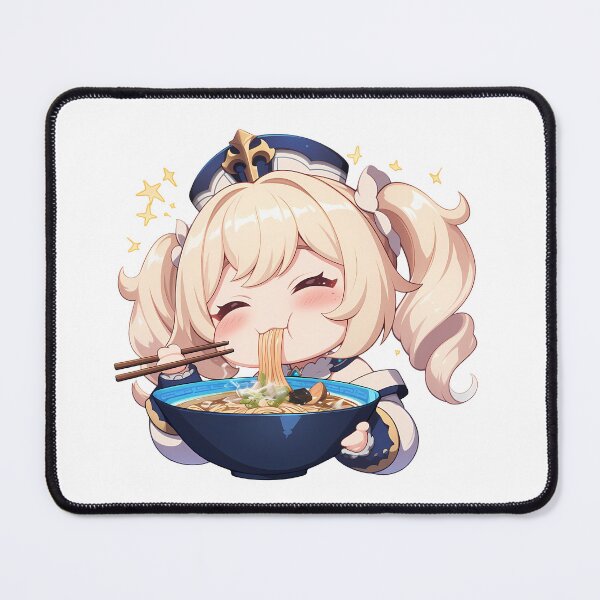 Item preview, Game Barbara Kawaii Ramen Feast Genshin Impact Anime Girl Chibi Style designed and sold by Raslbazola.