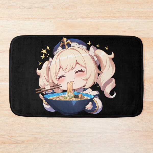 Item preview, Game Barbara Kawaii Ramen Feast Genshin Impact Anime Girl Chibi Style designed and sold by Raslbazola.