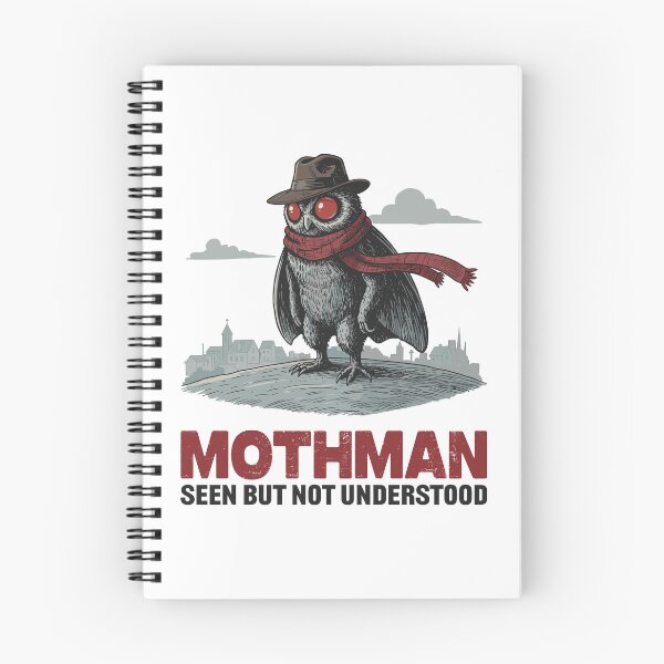 Item preview, Mothman T-Shirt, Retro cryptid tee, vintage engraving style, red eyes, folklore shirt, Point Pleasant designed and sold by Skull in Wool .