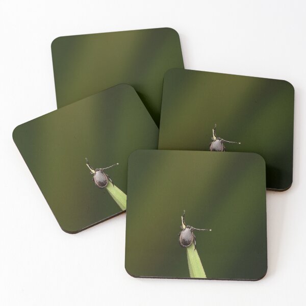 Item preview, Macro of tick on grass blade – nature and wildlife close-up designed and sold by Goiko7Margarita.