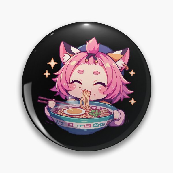 Item preview, Game Diona Kawaii Cat Girl Ramen Genshin Impact Chibi Anime Style designed and sold by Raslbazola.