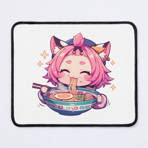 Item preview, Game Diona Kawaii Cat Girl Ramen Genshin Impact Chibi Anime Style designed and sold by Raslbazola.
