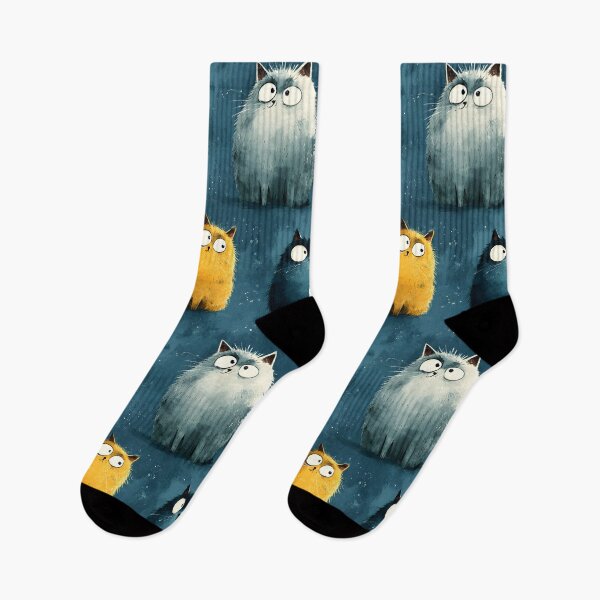Item preview, Funny Cats Cute Cat Lovers Cartoon Animals Retro Pattern designed and sold by SecretDicer.