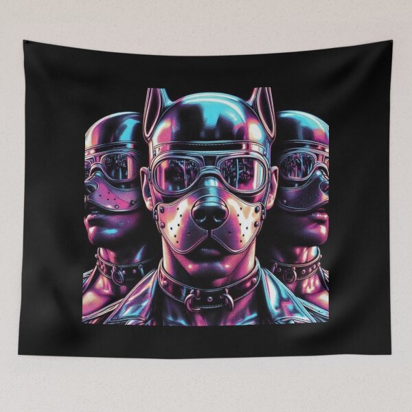Item preview, Pup Play - CyberPup Gay Leather Bar London Pride Graphic Design designed and sold by ItsAKinkThing.
