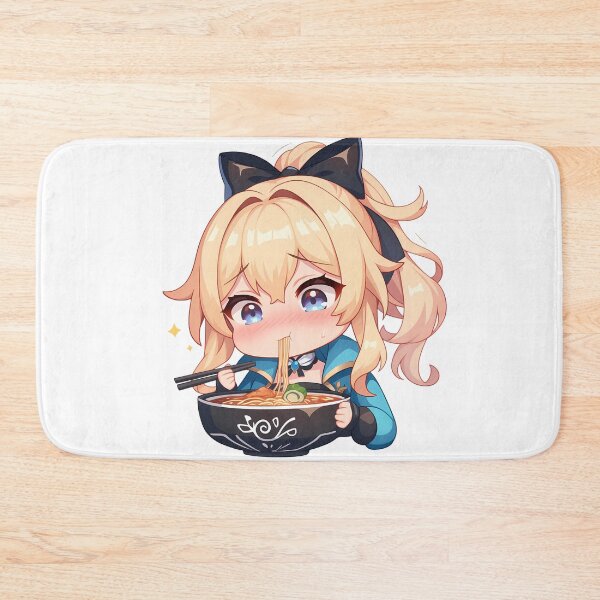 Item preview, Game Jean Cute Ramen Time Genshin Impact Anime Girl Kawaii Chibi Style designed and sold by Raslbazola.