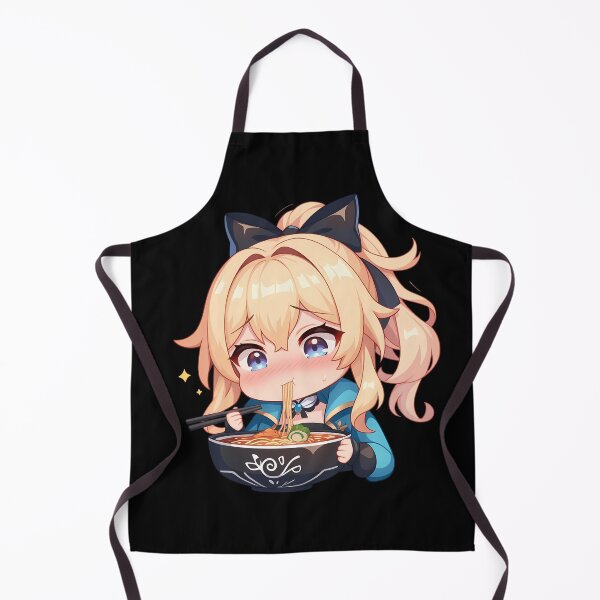 Item preview, Game Jean Cute Ramen Time Genshin Impact Anime Girl Kawaii Chibi Style designed and sold by Raslbazola.