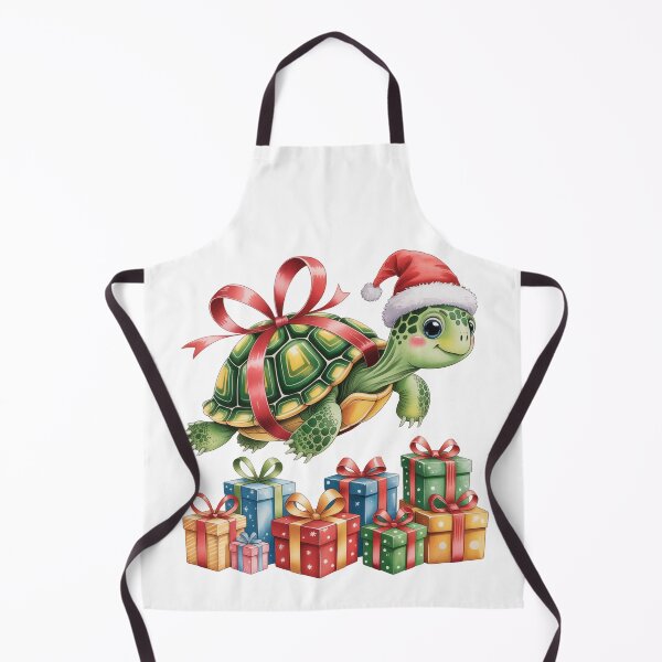 Item preview, Cute Christmas Turtle with Gifts – Festive Holiday Animal Wall Art designed and sold by vk09.