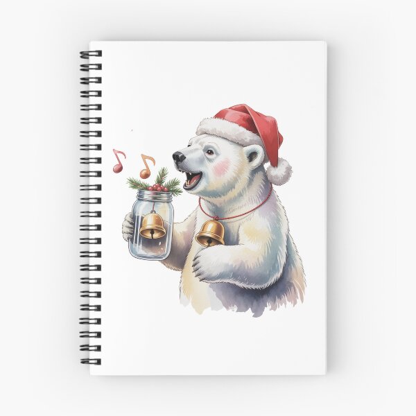 Item preview, Jingle Bells Polar Bear – Cute Christmas Wall Art designed and sold by vk09.