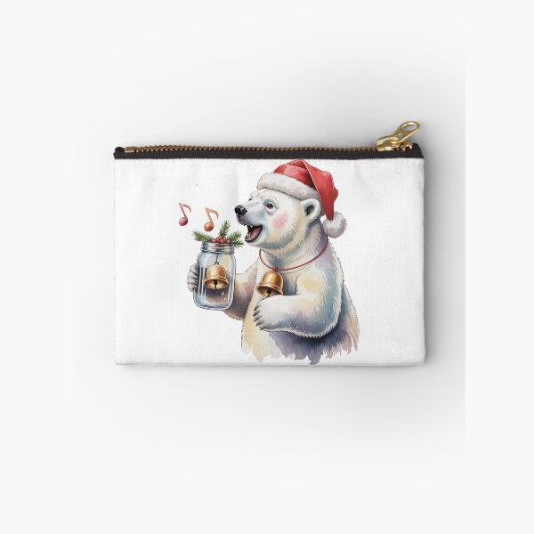 Item preview, Jingle Bells Polar Bear – Cute Christmas Wall Art designed and sold by vk09.