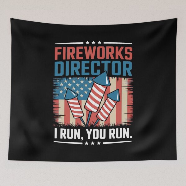 Item preview, Fireworks Director I Run You Run 4th Of July Men Boys  designed and sold by KonstanKoraner.
