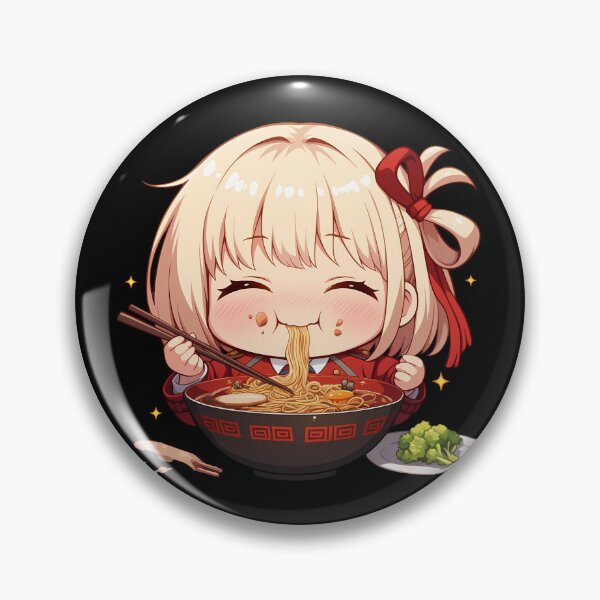 Item preview, Chisato Nishikigi Lycoris Recoil Kawaii Ramen Chibi Anime Girl Delight designed and sold by Raslbazola.