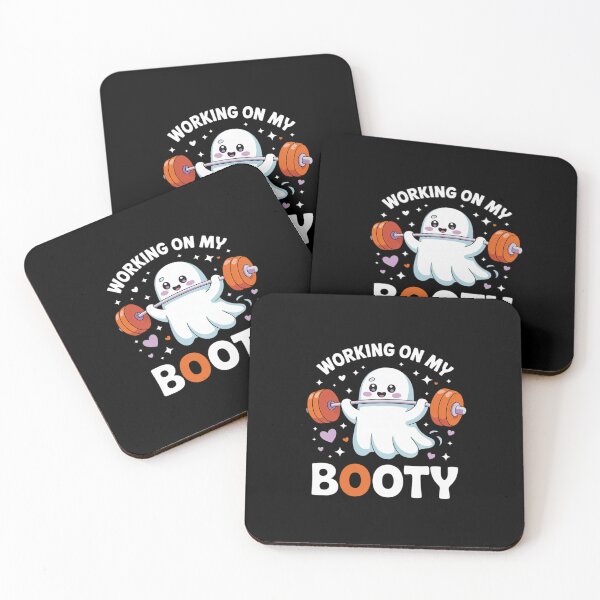 Item preview, Working On My Booty Ghost Boo Gym Lover Halloween 1  designed and sold by HuValverdeArt.