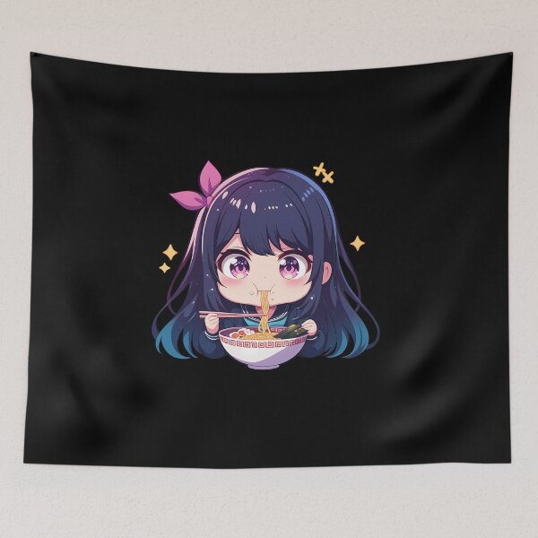 Item preview, Ai Hoshino Oshi no Ko Kawaii Ramen Chibi Anime Girl Glow designed and sold by Raslbazola.
