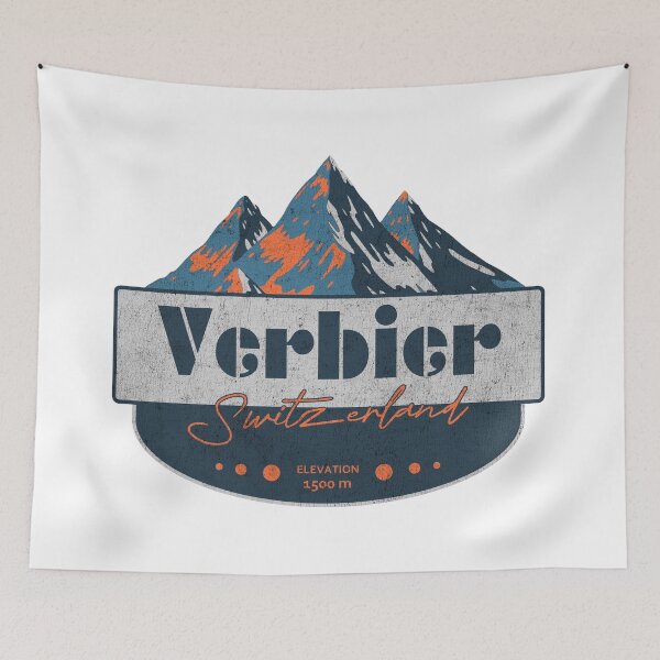 Item preview, Verbier, Switzerland, Ski Resort, Mountain Design designed and sold by Wanderful-roads.