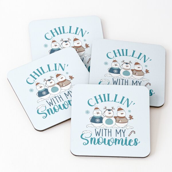 Item preview, Chillin' With My Snowmies – Cute Funny Snowman Winter Friends designed and sold by ChemicalXShop.