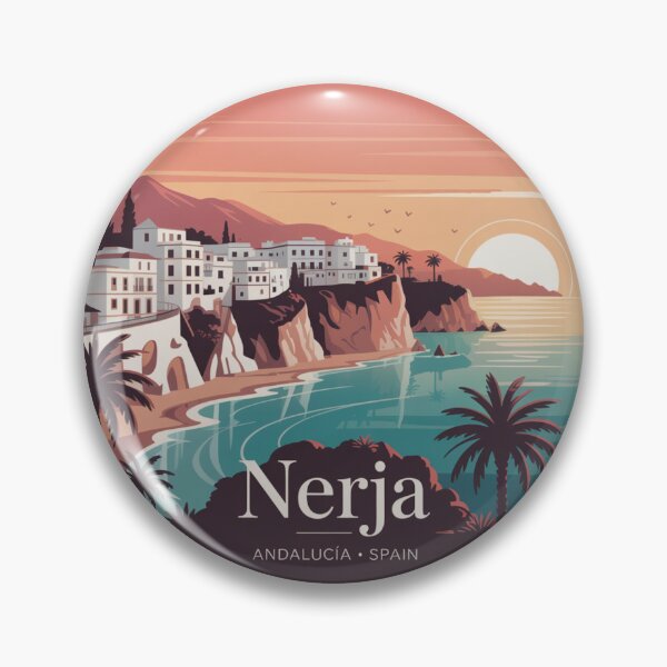 Item preview, Nerja Sunset View – Andalucía Spain | Vintage Mediterranean designed and sold by CircinusStore.