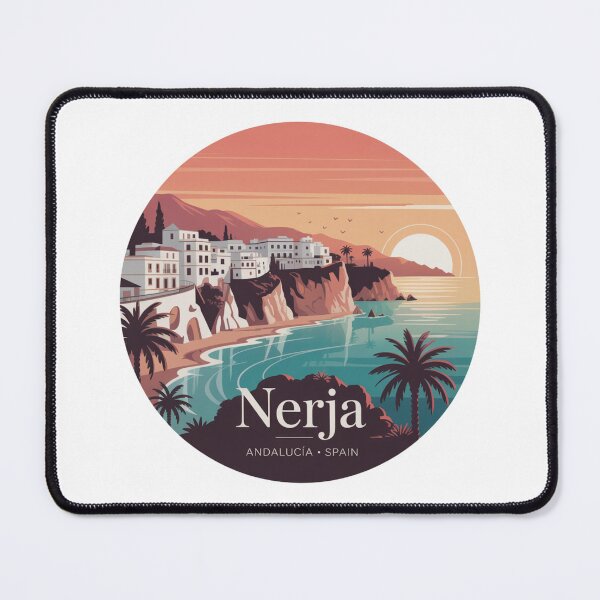 Item preview, Nerja Sunset View – Andalucía Spain | Vintage Mediterranean designed and sold by CircinusStore.