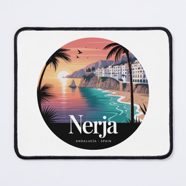 Item preview, Nerja Sunset Coast – Andalucía Spain | Retro Mediterranean designed and sold by CircinusStore.