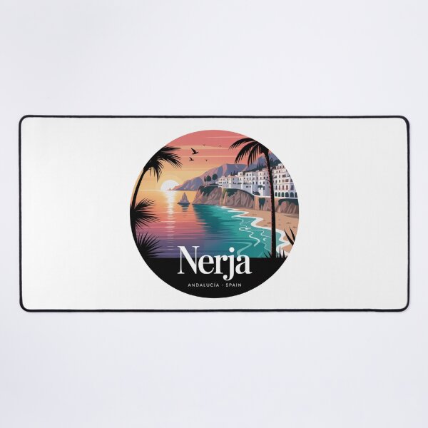 Item preview, Nerja Sunset Coast – Andalucía Spain | Retro Mediterranean designed and sold by CircinusStore.